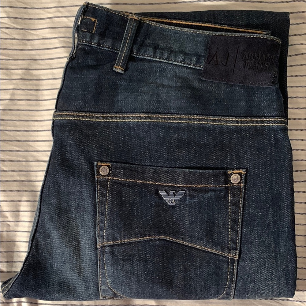 100 Percent Authentic Armani Jeans Men's Blue Denim
